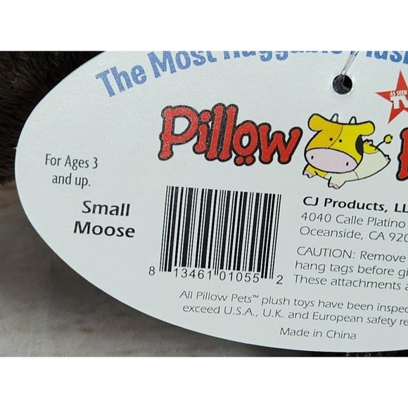 2011 My Pillow Pets Premium Small Moose Teddy Pillow Cuddle Teddy - Picture 8 of 16